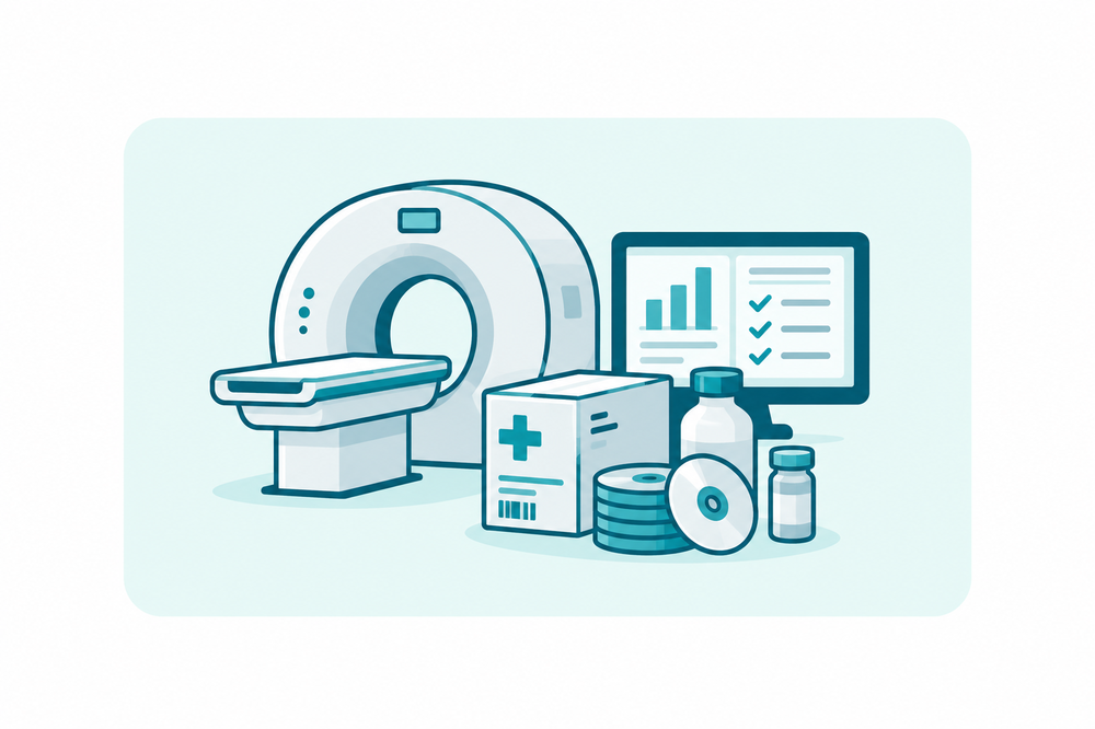 Illustration : scanner d'imagerie médicale et suivi des stocks GERLAB pour centres de radiologie